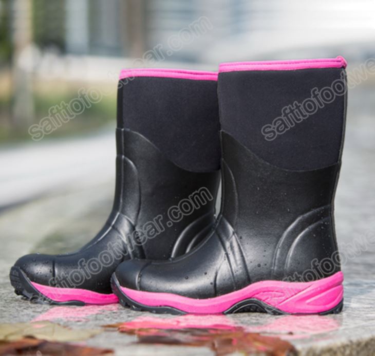 Esgidiau gwrth-sgid rwber gwrth-ddŵr